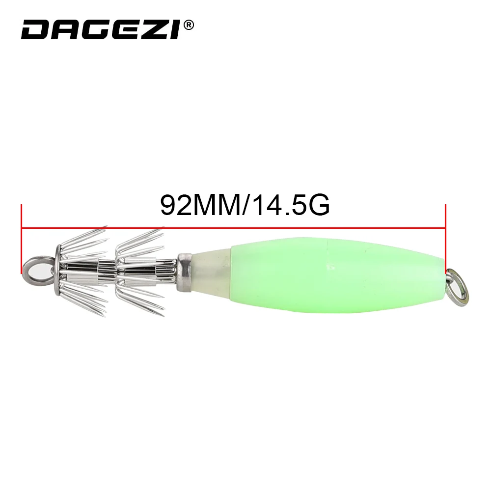 DAGEZI 3 шт./лот флуоресцентная рыболовная приманка Крючок С рыболовным крючком