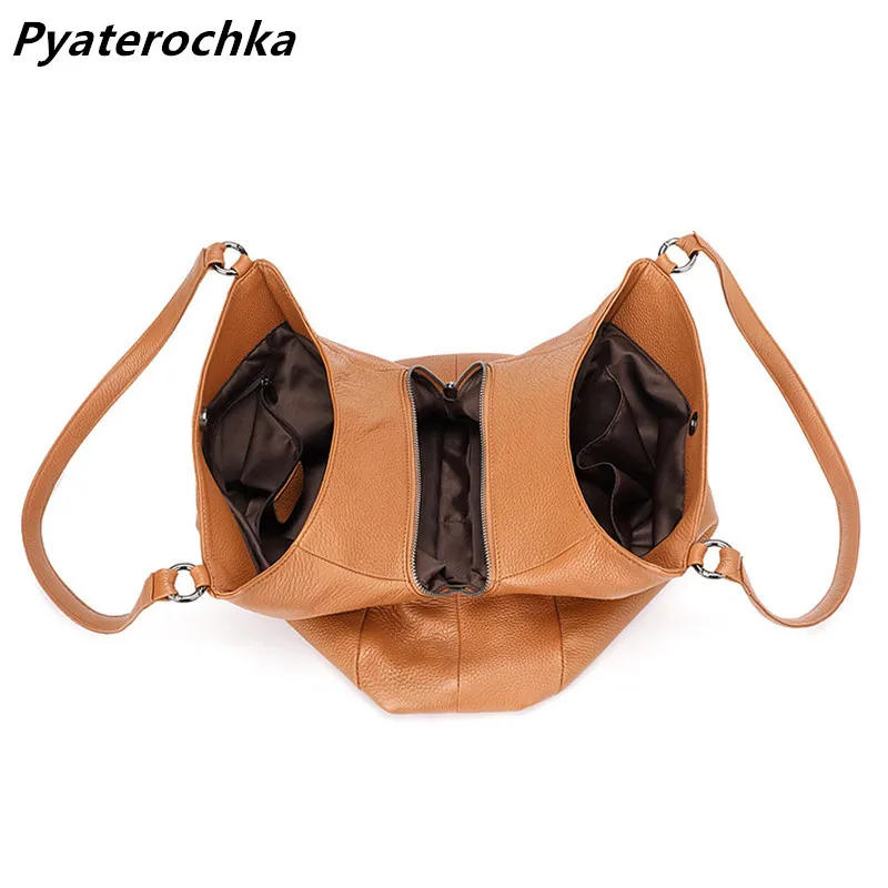 

Pyaterochka Handbag Women Genuine Leather Bag Luxury Handbags Shoulder Crossbody Bag Vintage Casual Totes High Quality
