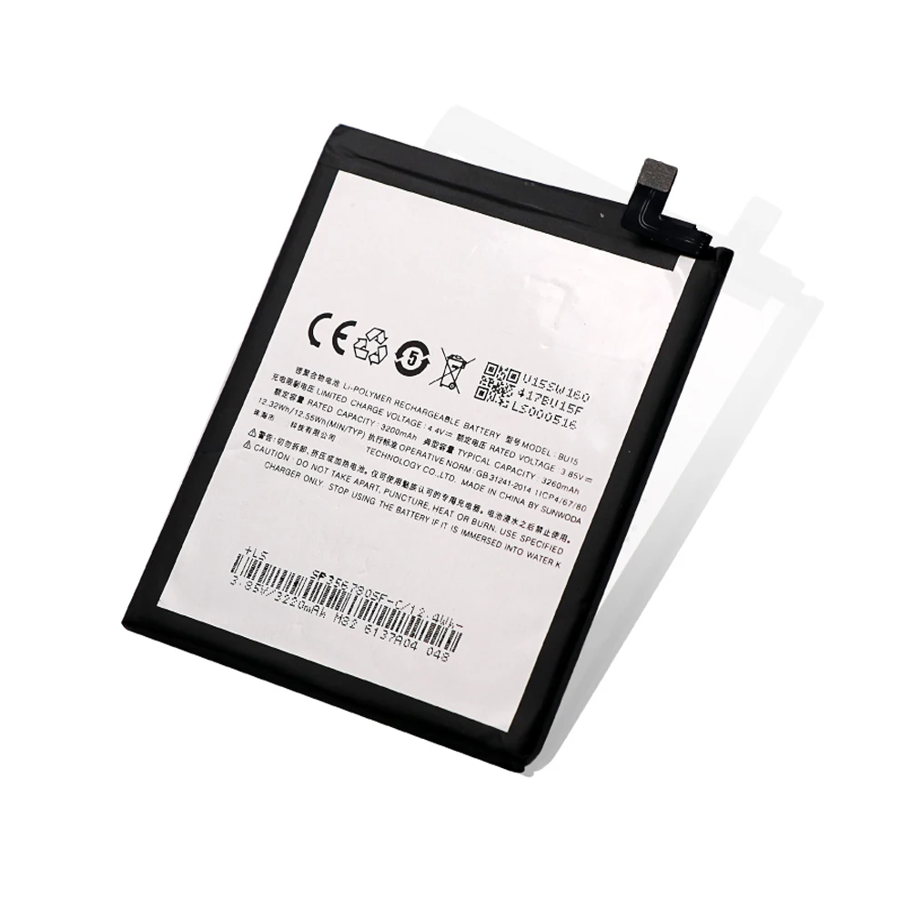 10 шт./лот BU15 Аккумулятор для Meizu U20 Bateria Batterij AKKU 3260mAh|Аккумуляторы мобильных