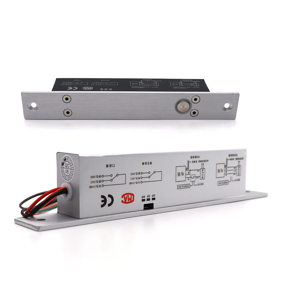 

New 09 Narrow-faced Small Electric Plug Lock Low-temperature Delay with Signal Feedback Glass Door Access Control System