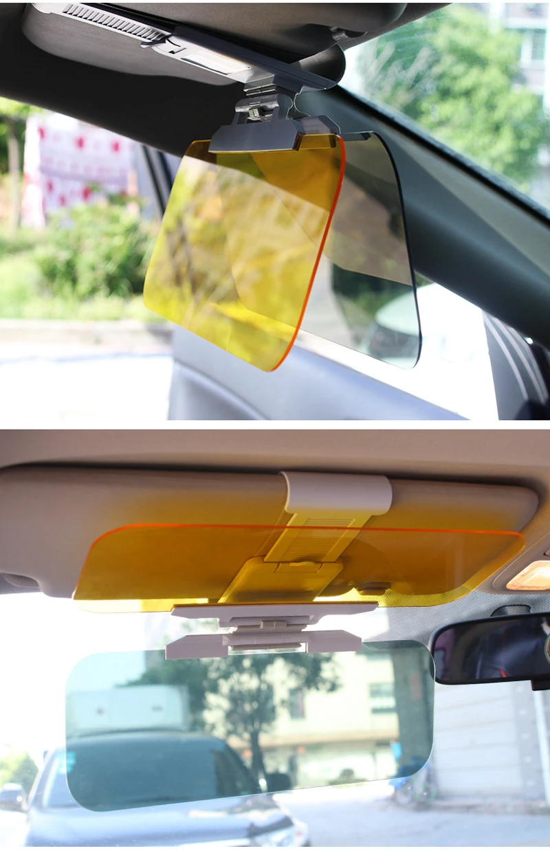 Clip-on Auto Car Sunshade Car Sun Visor Clip Sunshade Goggles Cover UV Protection Sun Sheild for Cars Anti-dazzle Durable Anti Glare 