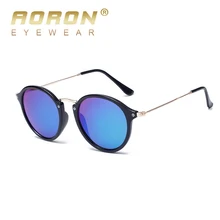 2017 new mujeres de la manera gafas de sol de la vendimia marco redondo de sol hombres de conducción gafas gafas de sol anti-uv400