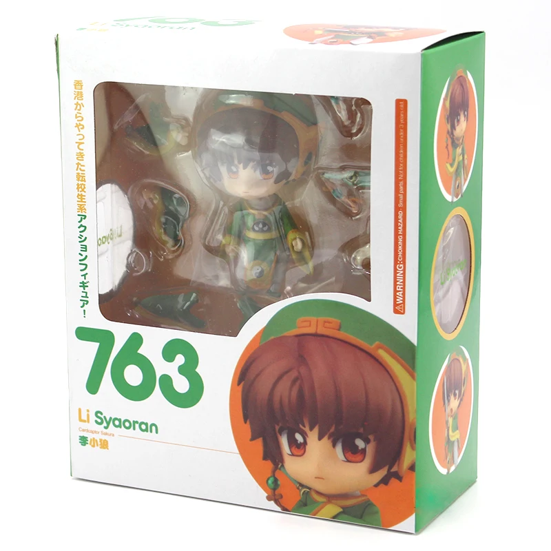 10 см Nendoroid Cardcaptor Sakura#400 Li Syaoran#763 фигурка модель милая кукла Аниме Коллекция игрушки; лучший подарок для друга - Цвет: with retail box