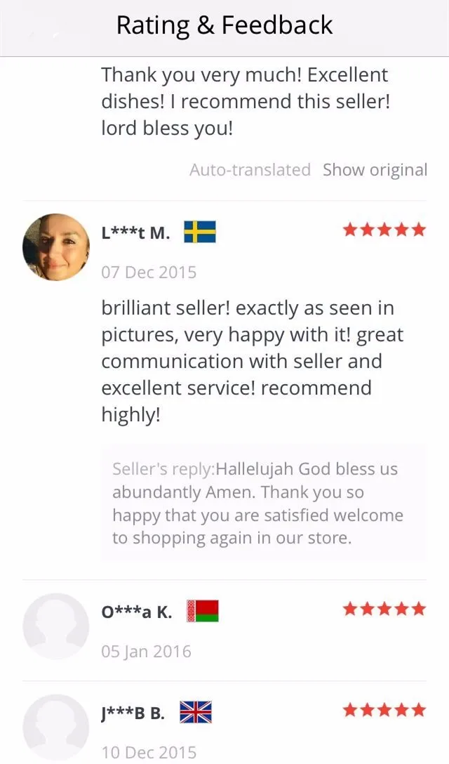 plate feedback