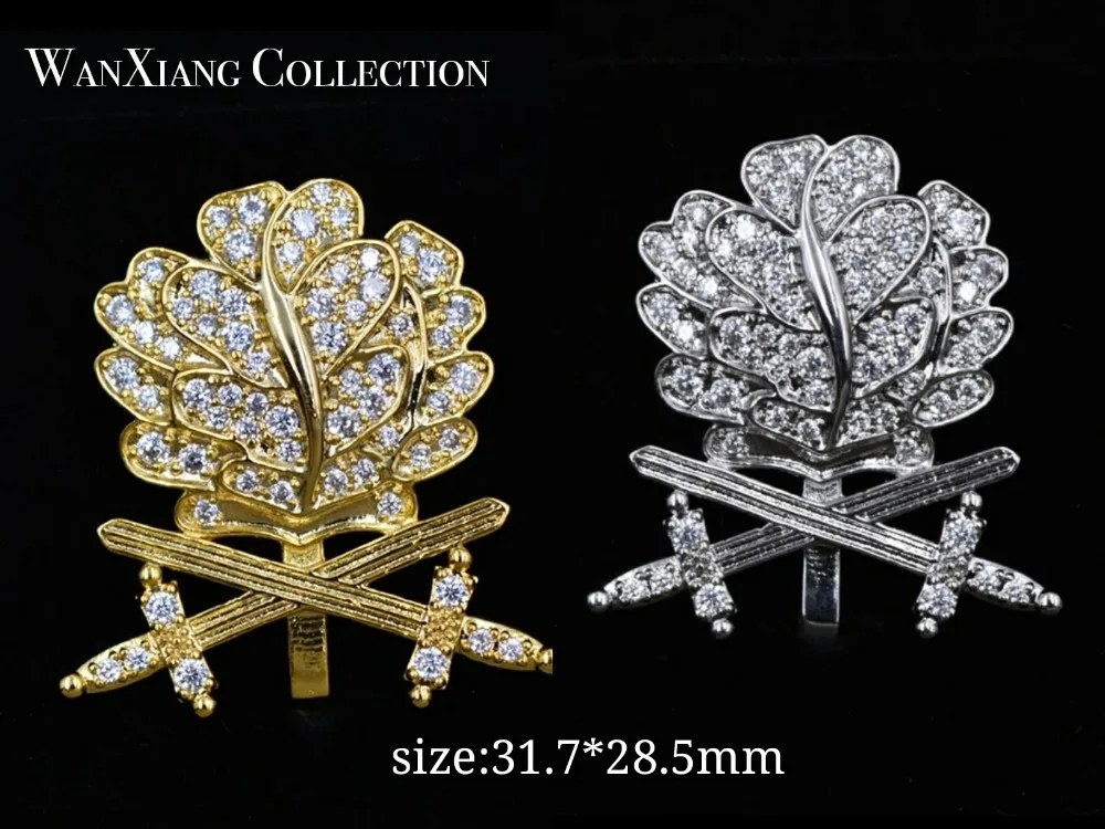 

TOP quality WWII German Oak Leaf double Swords Diamonds Knights medal
