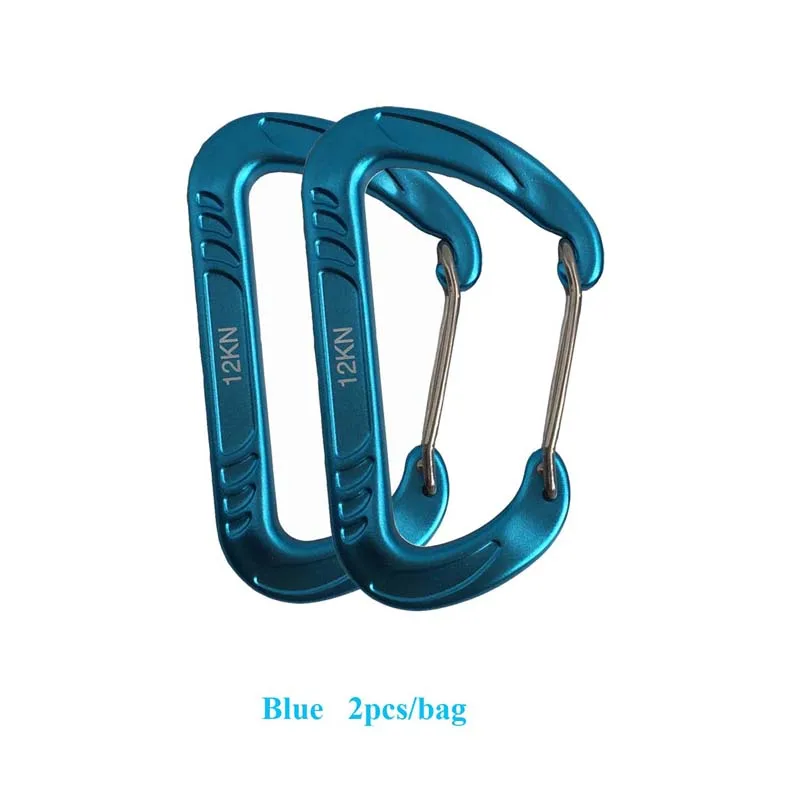 7075 Aluminum Carabiners in hammocks Survial Key Chain Carabine Hook Clip Camping Equipment Paracord Buckles for Outdoor Camping 