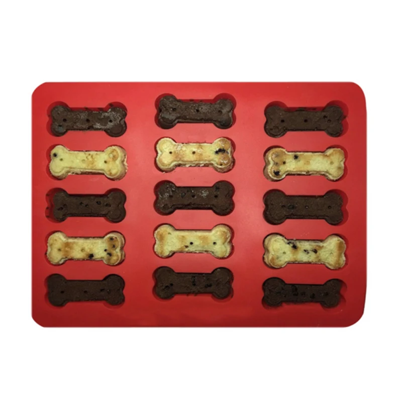 Fun Lovely Biscuit Cake Mold Puppy Paw & Bone Shape Kitchen Multifunctional Silicone Baking Pastry Deserts Cookies Mould G894600|baking pastry|shaped