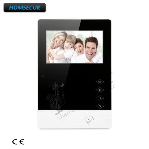 HOMSECUR 4 3 &quotXM403 цветной внутренний монитор для видеодомофона|indoor monitor|3 monitorvideo intercom