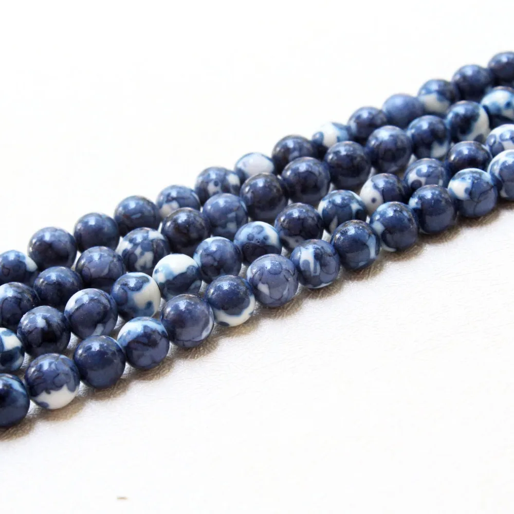 White Natural Stone Beads Necklace White Natural Stone Beads Necklace