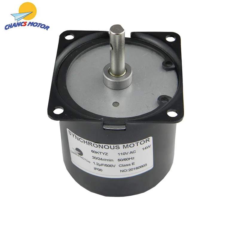 AC синхронный Шестерни Moto 60ktyz 110V 20/24r/мин вращение по часовой стрелке и против с