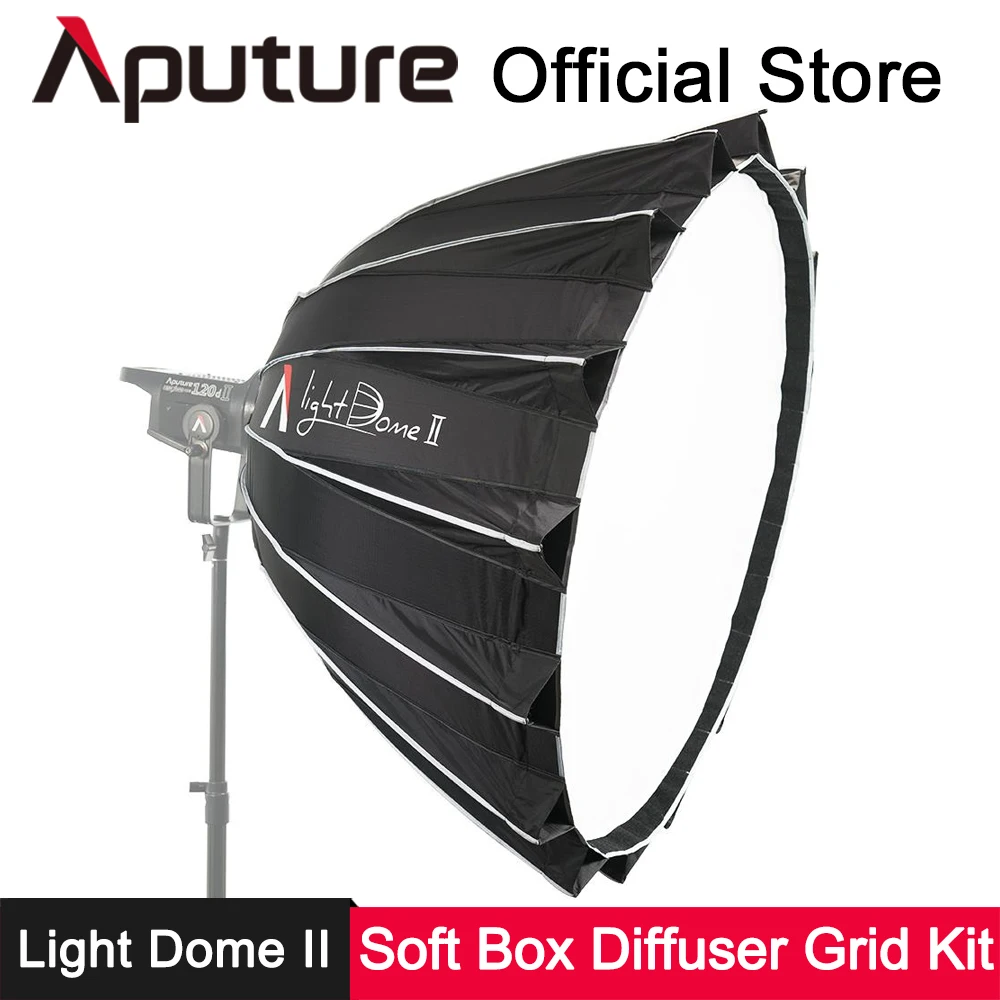 

Aputure Light Dome II Deep Softbox + Diffuser Kit for Light Storm LS 120T 120D Bowens Mount LED Photography Lighting Accessories