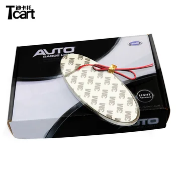 

Tcart Auto Accessories For Ford focus Kuga Fusion Mondeo Fiesta Escape Ranger Emblems light car auto 4D Emblem lamps