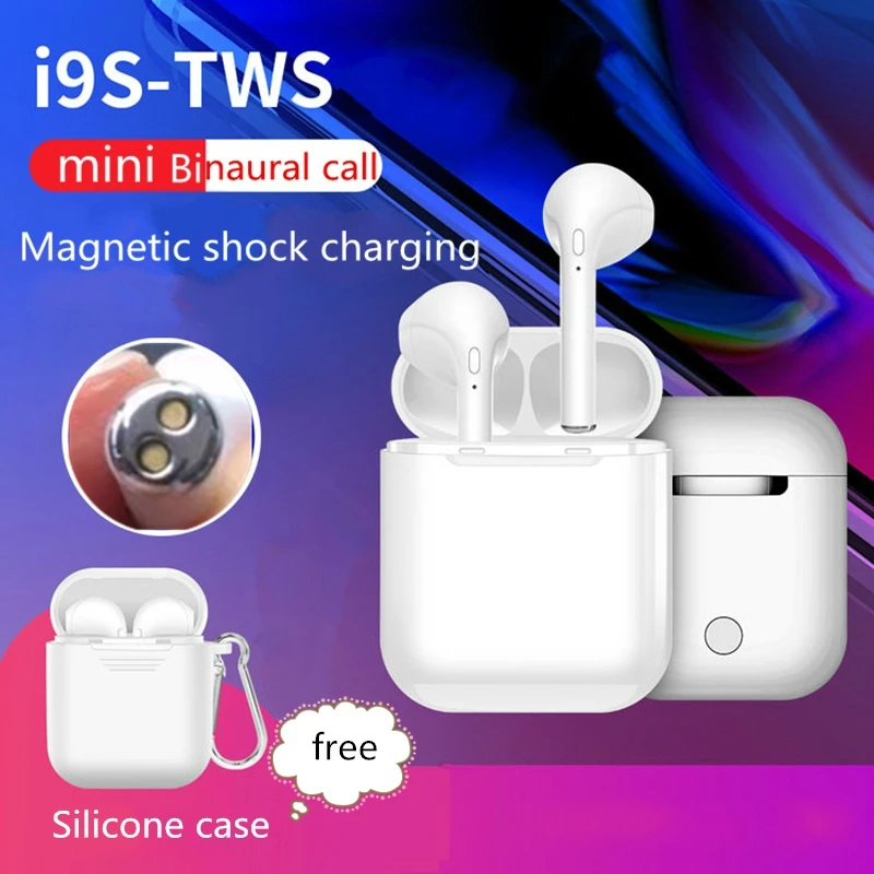 

Wearpai i9S mini bluetooth earphone with Inbuilt Mic and Charging Case sport bluetooth earbuds wireless headset for iOS Android