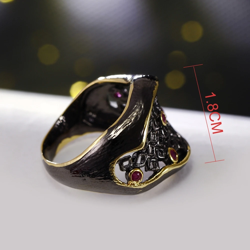 DreamCarnival 1989 New Hip Hop Hollow Ring for Party Women Jewelry Fuchsia CZ Bezel Anniversary Engagement Gift for Love Anillos