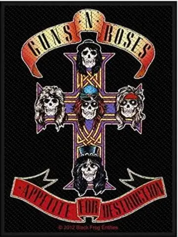 GUNS N ROSES-аппетита Вита-тканый патч шелковые плакат декоративной живописи 24x36inch |