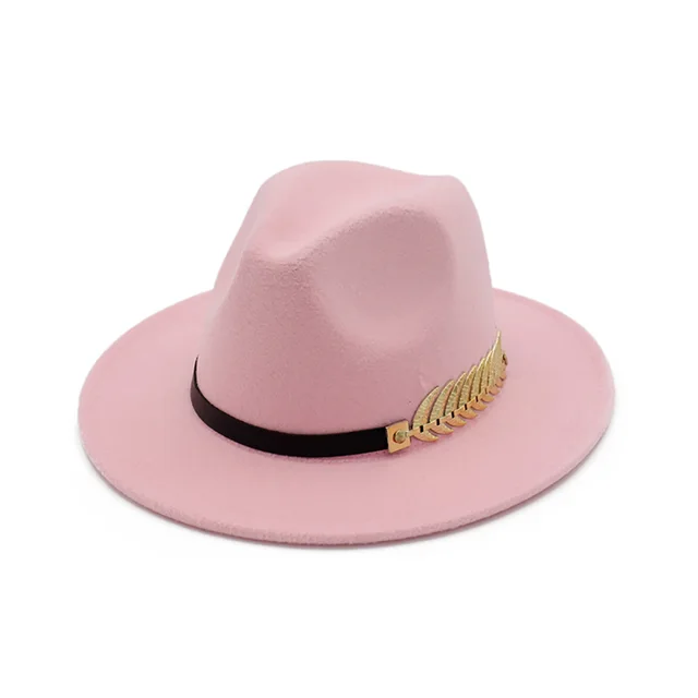 Fashion Fedora Hats for Women Felt Caps Winter Men Vintage Brim Caps Leaves Belt Jazz Hat Outback Fedora Cap Fashion Fedora Hats for Women Felt Caps Winter Men Vintage Brim Caps Leaves Belt Jazz Hat Outback Fedora Cap