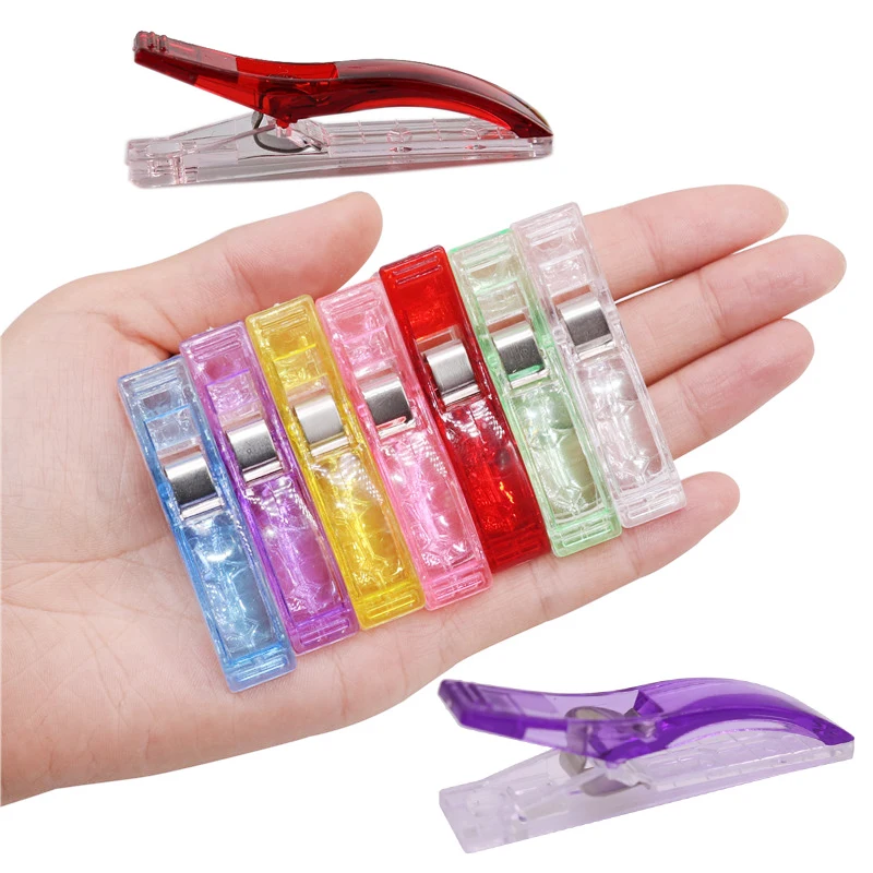 Buy 100 pcs Plastic clips Office Binding 56* 12* 3mm