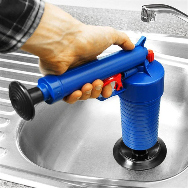 Home Washroom Tools Air Power Plunger Pressure Toilet Floor Drain