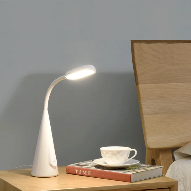 

Smart Dimmable LED Desk Lamp Portable USB Charging Table Lamp with Touch Sensor & LED Display for Temperature Clock Indication