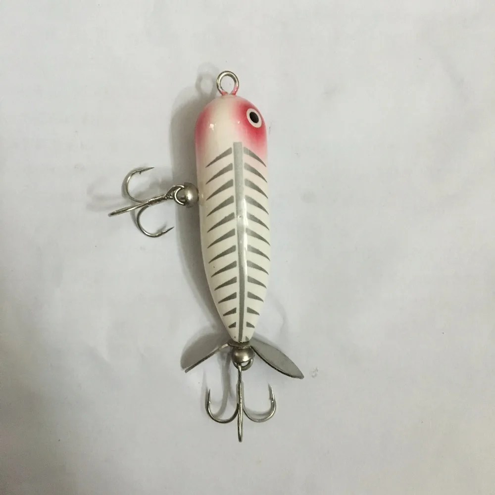 Isca de Pesca Ufishing pá Dupla Trator 6 cm 9.5g Top Água Popper Isca Hélice Isca Peche Leurre 1 Pçs e lote 4 Ufishing Pá Dupla Isca De Pesca Trator