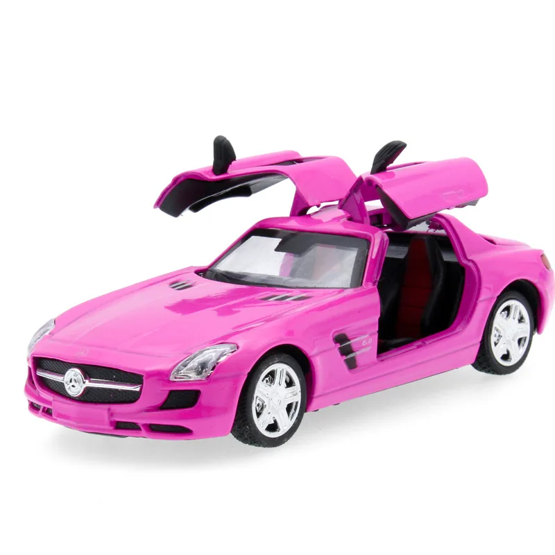 High Simulation 1:32 SLS Mercede Diecast Alloy Metal Luxury Racing Car Model Collection Pull Back Toys Gift Light and Music |