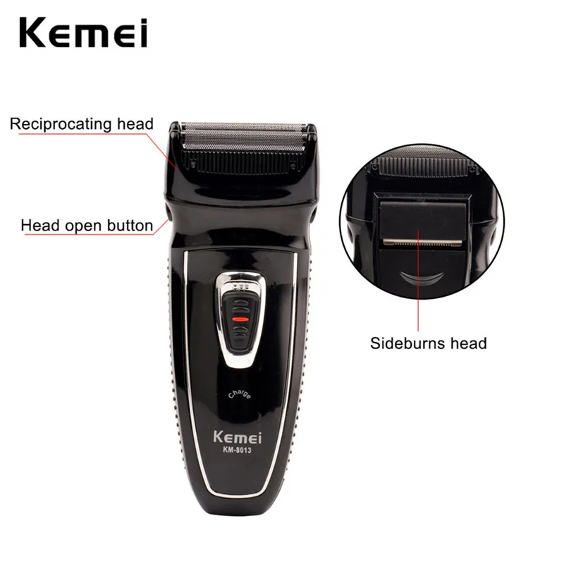 Kemei мужская двойная головка возвратная перезаряжаемая электробритва электрическая бритва для мужчин Мужская бритва машина для бритья X34