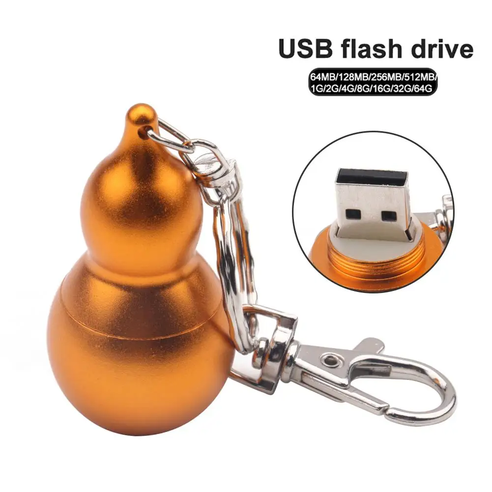 

Creative Gourd Shape High Speed USB Flash Memory Stick U Disk with Keychain