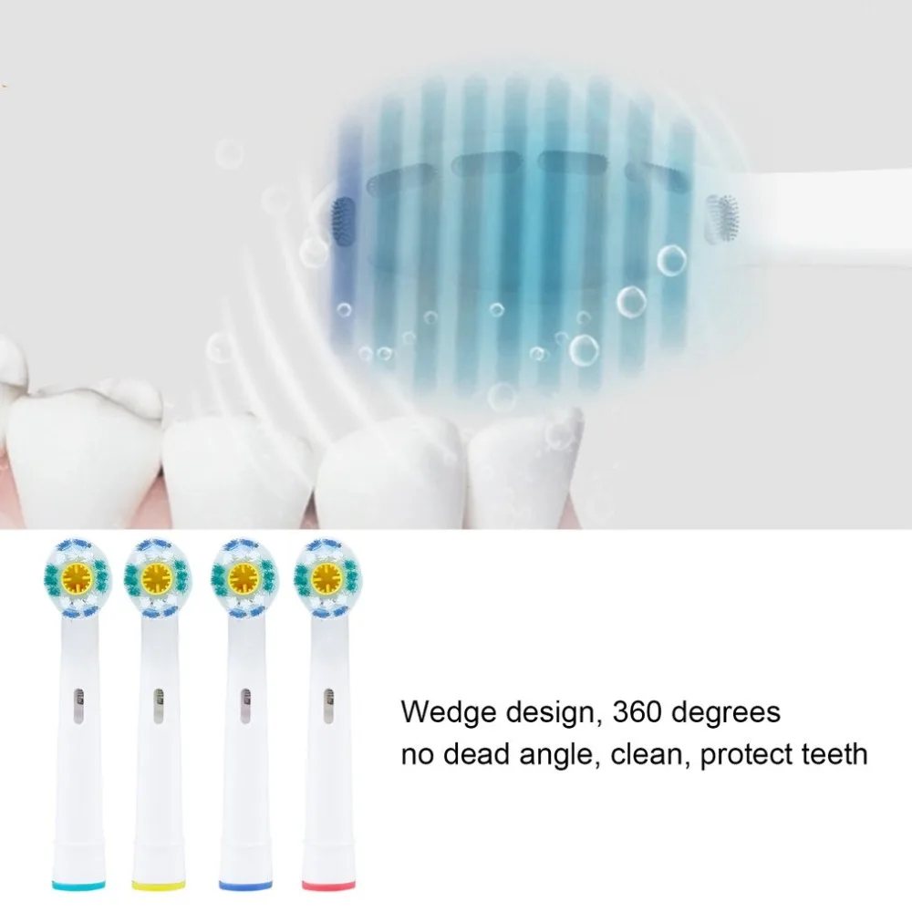 

New Universal 4 Pcs Replacement Electric Toothbrush Heads For Oral B Braun Vitality EB-18A Soft Tooth Brush Heads