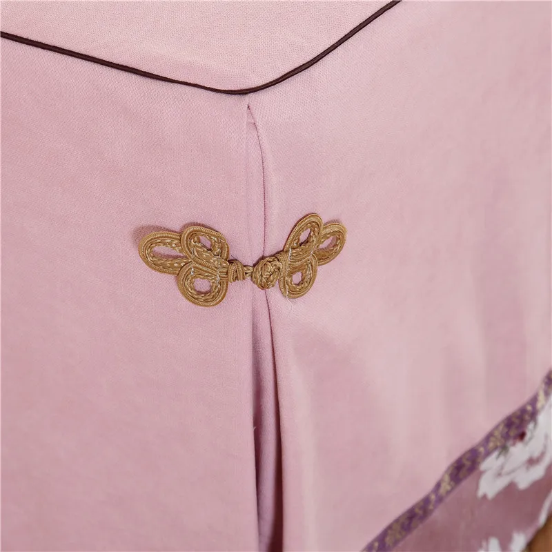 Новый сплошной цвет печати кровать юбка 70*190 см красота покрывало для гостиной с отверстием индивидуальные размеры зеленый фиолетовый #617
