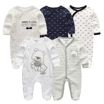 

5 PCS/lot New Newborn Baby Rompercotton baby jumpsuits Baby clothes Long Sleeve Infant Product