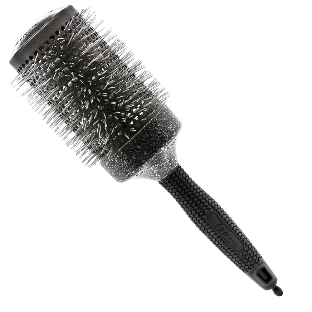 Новейшая 5 размер турмалиновая керамическая щетка набор топ игла ручка алюминиевая бочка круглая расческа Профессиональная парикмахерская вращающаяся расческа для волос