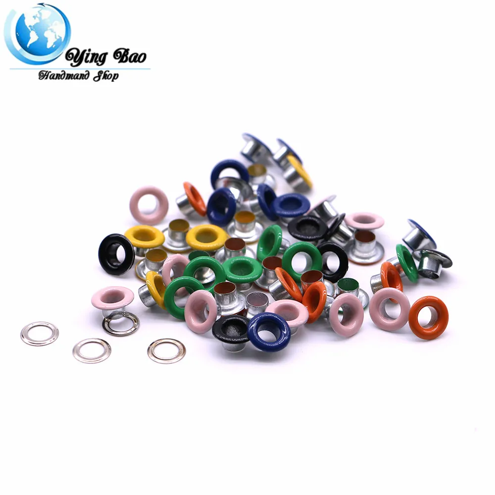 100sets/pack(Outer diameter)8mm (eyelets)4mm (high)4mm bronze eyelets miniature eyelets Eleven colors Q-13