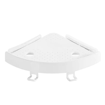 

Kitchen bathroom free punching tripod bathroom shelf wall hanging storage rack without marking shelf storage shelf shelf eternal