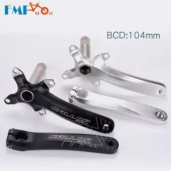 

FMF 1 Pair Aluminum Alloy Bicycle Cranks MTB Mountain Road Bike Cranksets Length 170mm BCD 104mm Black Silver