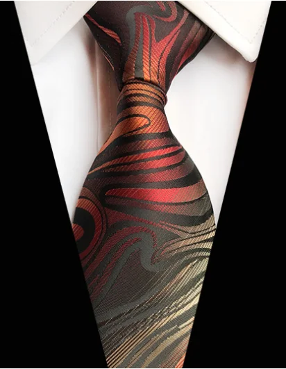 Мужские галстуки 8 см., мужские Модные галстуки в горошек, в клетку, в полоску, с цветочным рисунком, галстуки Corbatas Gravata, жаккардовый темно-синий, винный, деловой галстук для мужчин - Цвет: YU-P19