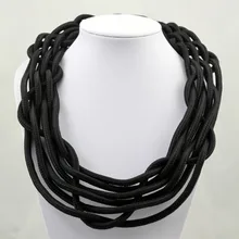 

jewelry wholesale fluorescent color cotton rope necklace woven necklace factory direct manufacturers