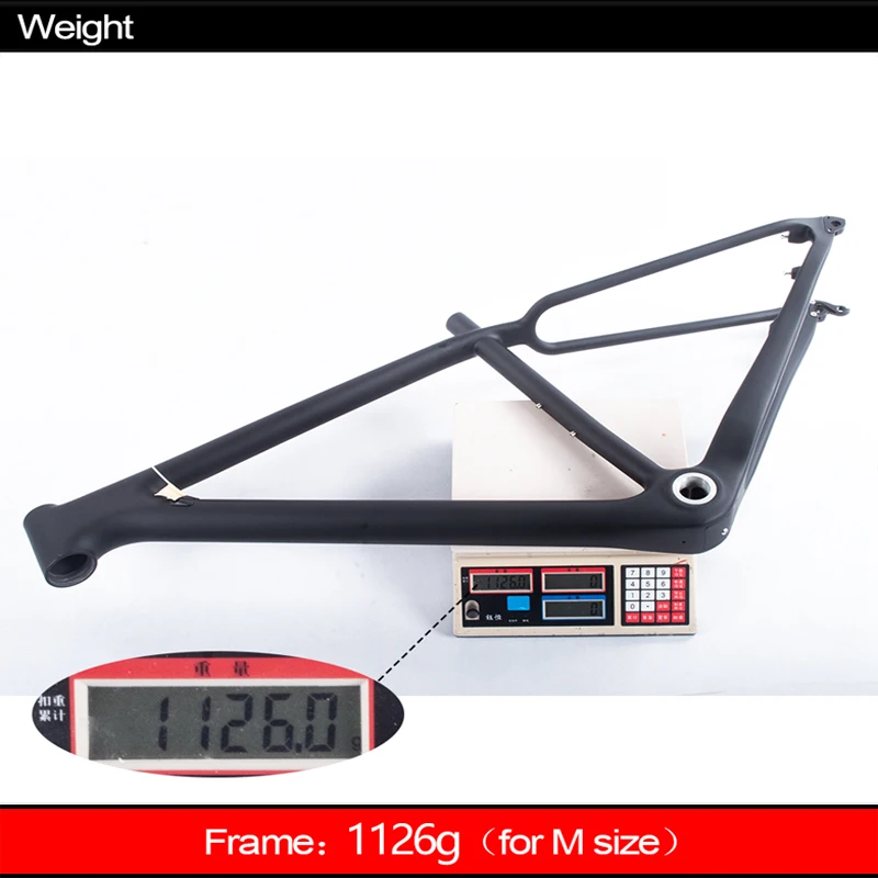Clearance Full Carbon BOOST Frame 29er Bicycle Mountain Frameset 148*12 Boost Bike Frame matt/glossy BSA Frame 2