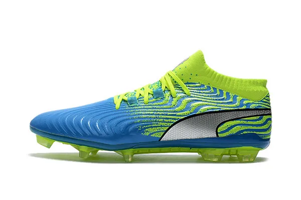 Puma обувь Футбол бадминтон PUMA один II ТПУ Вязание серии черный зеленый Размер 39