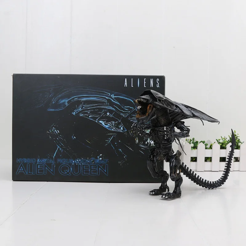 Игрушки NECA Aliens VS Predator Figma SP 108 10th инопланетный воин 047 Alien queen ПВХ фигурка Коллекционная модель игрушки - Цвет: 047 in box