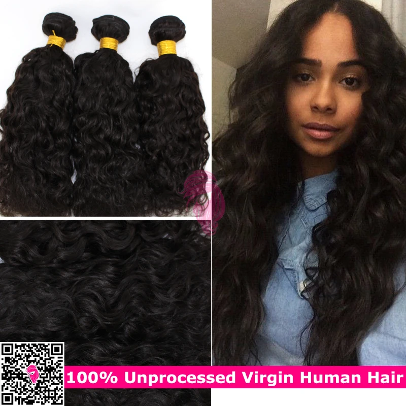 Mongolian Wet And Wavy Hair Weave Bundles 3pcs Mongolian Water