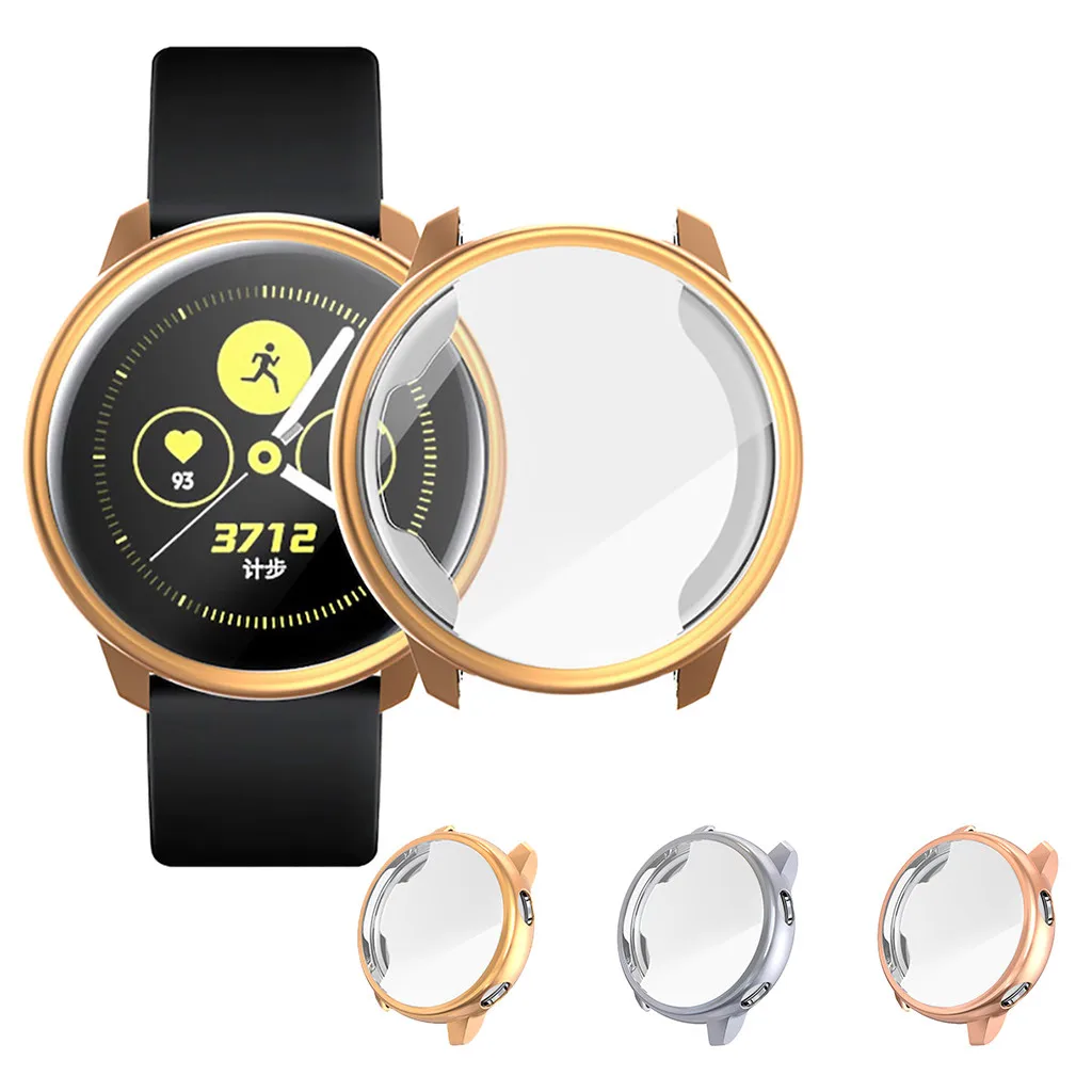 

Ouhaobin TPU Smart Watch Protective Case Cover For Samsung Active Watch Coverage Clear Screen Protector Smart Accessories 513#2