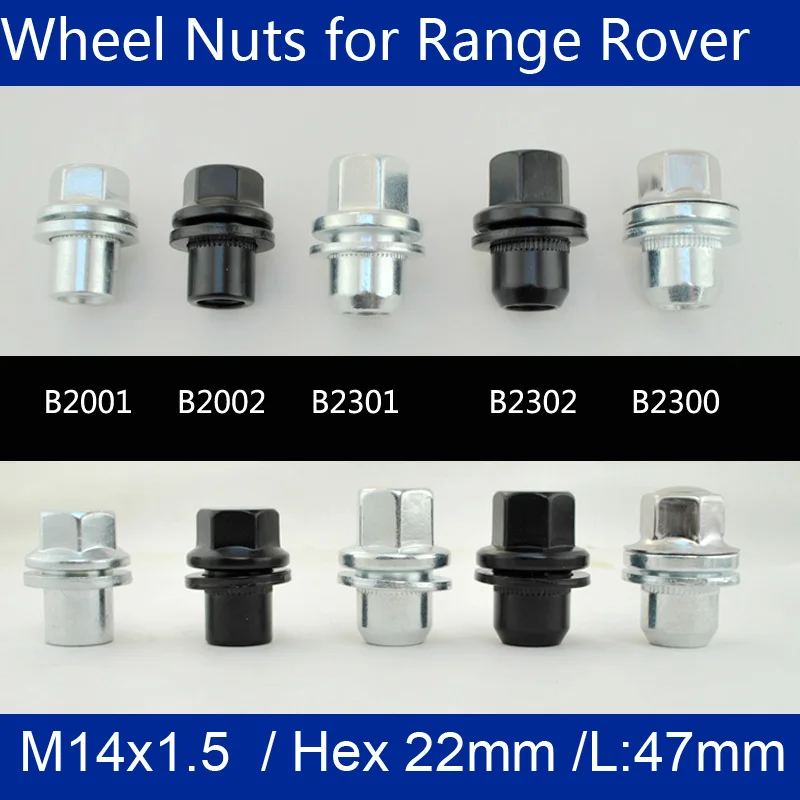 

20Pcs/Set High Quality Car Wheel Nut RRD500510 for LR Discovery 3 /4 Range Rover Sport replacement parts nuts in aftermarket