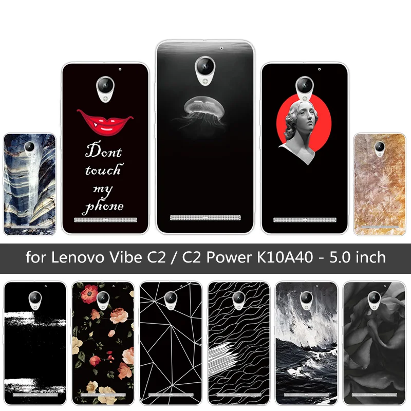 

For Lenovo Vibe C2 / C2 Power K10A40 Fundas For Lenovo C2 Back Cover Soft TPU Silicone For Lenovo C2 Prower Fancy Phone Cases