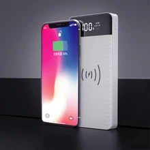 QI Wireless Charging Power Bank 20000mAh External Battery Power Bank Wireless Smartphone Charger for iPhoneX 8 Samsung S9 S8 S7