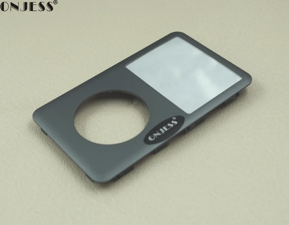 

Onjess Grey Gray Color Front Faceplate Housing Case Cover with Lens for iPod 6th 7th gen Classic 80GB 120GB 160GB
