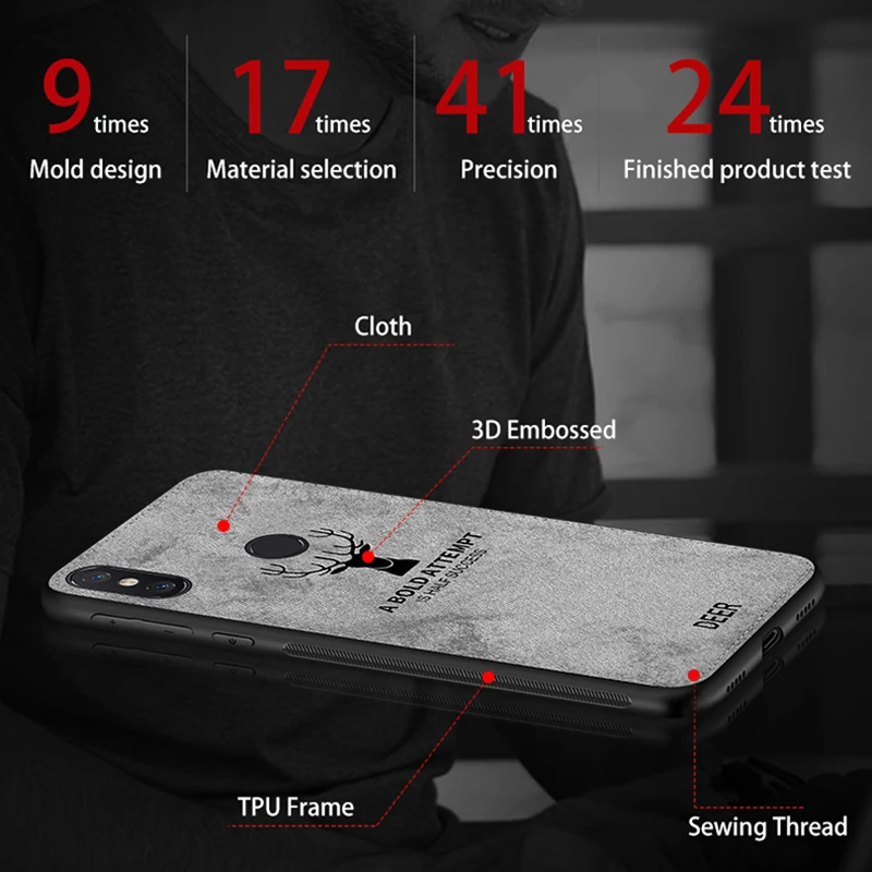 Проверка на крепление для спортивной камеры Xiao mi 8 чехол mi 8 Lite крепление для спортивной камеры Xiao mi A2 Lite чехол Red mi Note 5 6 iPad Pro рога ткань текстурированное покрытие мягкой ткани для удаления остатков крема бампер Coque