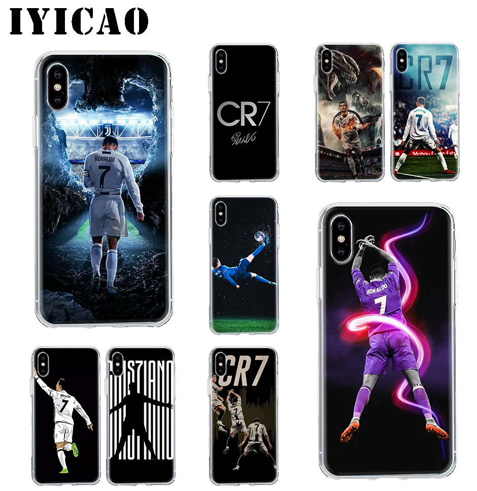 IYICAO Криштиану Роналду Жесткий Чехол для iPhone 4 4S 5 5S Se 6 7 plus 8 Plus X XS MAX XR 6s плюс |
