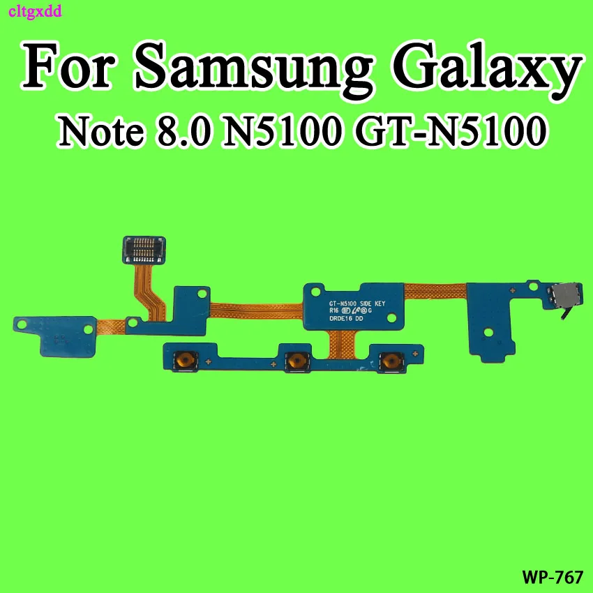 

cltgxdd Power Button On / Off Volume Mute Switch ButtonConnector Flex Cable For Samsung Galaxy Note 8.0 N5100 GT-N5100
