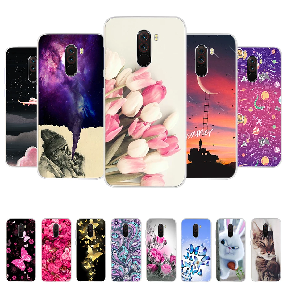 

for Xiaomi Pocophone F1 Case Silicone Painting Soft TPU Case Bumper Back Cover for Xiaomi Pocophone F1 Phone Case on Poco F1 F 1
