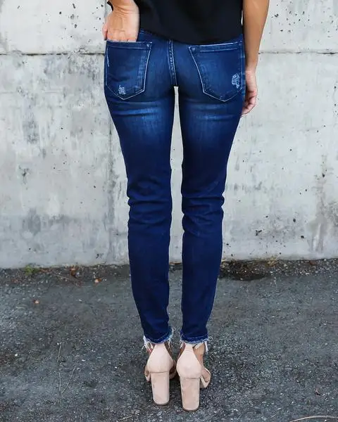 Новинка, зимние плиссированные винтажные Эластичные Обтягивающие джинсы для женщин, высокое качество, модные мотоциклетные байкерские джинсовые брюки в английском стиле, Mujer